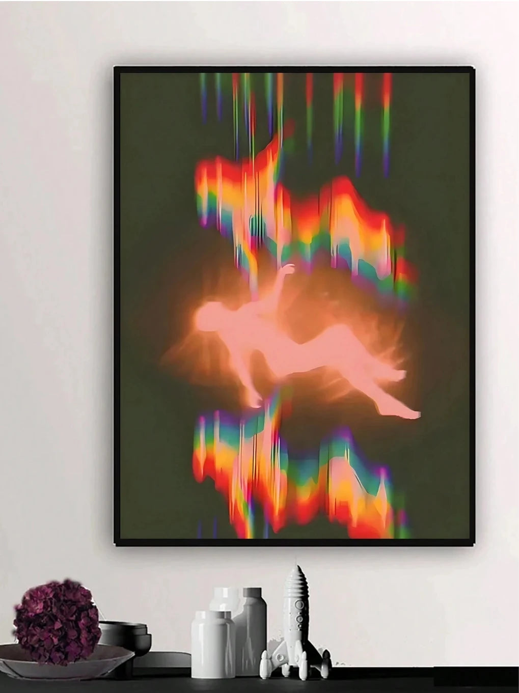 Modern Leopard Drinking Morning Coffee Colorful Dopamine Canvas Art Poster - Home Decorative Wall Print for Living Room